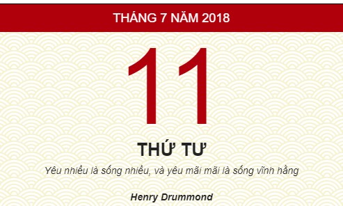 Tử vi thứ 4 ngày 11/7/2018 của mười hai con giáp