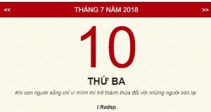 Tử vi thứ 3 ngày 10/7/2018 của mười hai con giáp