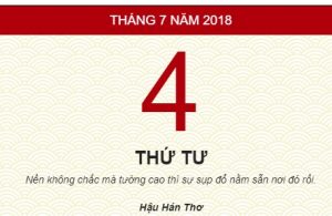 Tử vi thứ tư ngày 4/7/2018 của mười hai con giáp